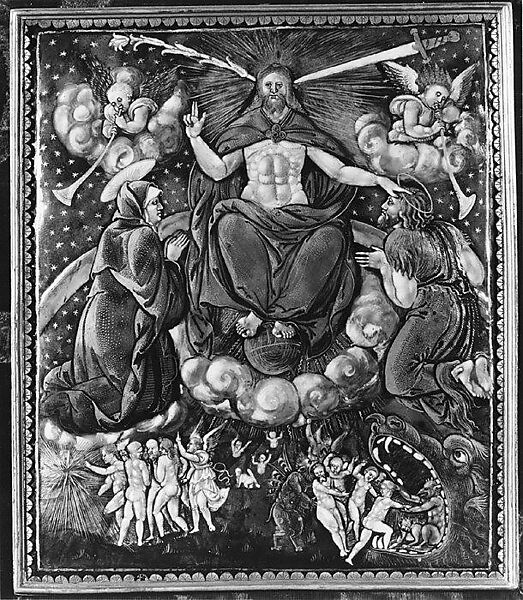 The Last Judgment, Painted enamel on copper, partly gilt, French, Limoges