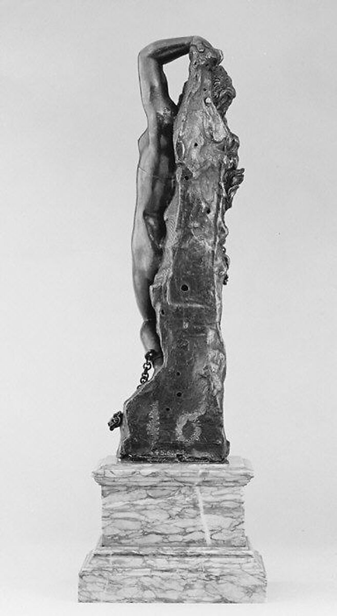 Andromeda Chained to a Rock, Bronze, probably Flemish