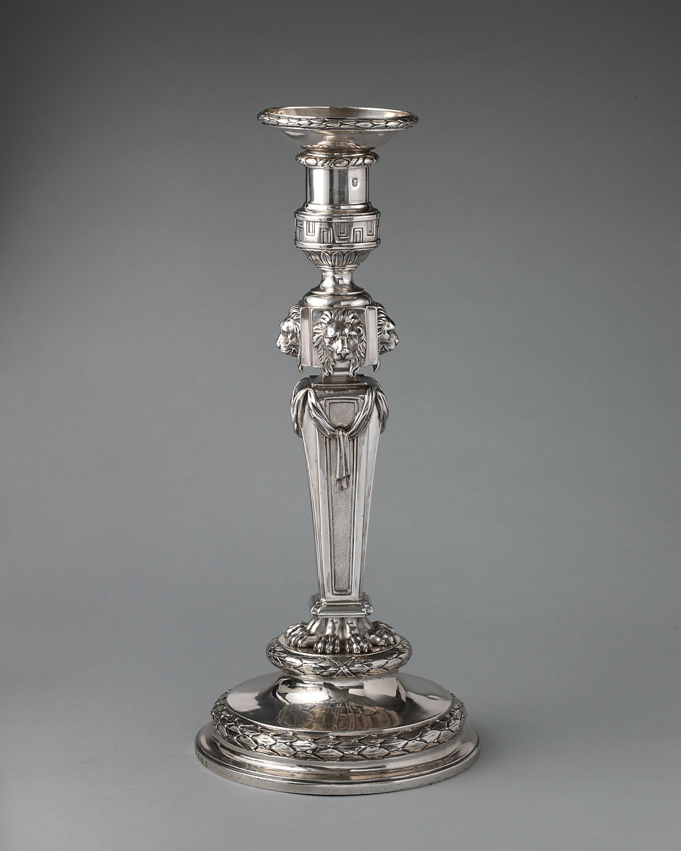 Set of four candlesticks, Thomas Heming (active 1745–73), Silver, British, London