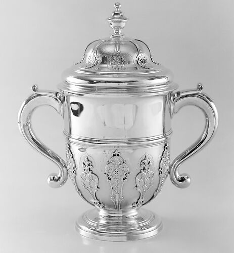 Two-handled cup with cover