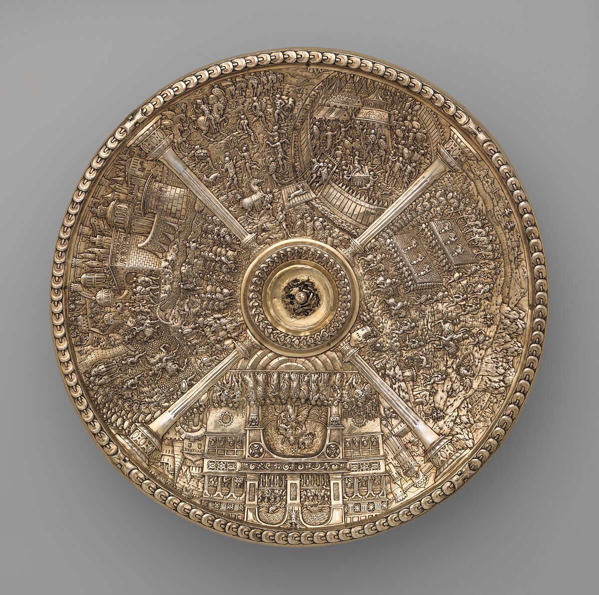 Vitellius tazza, Gilded silver, Flemish, Antwerp (?)