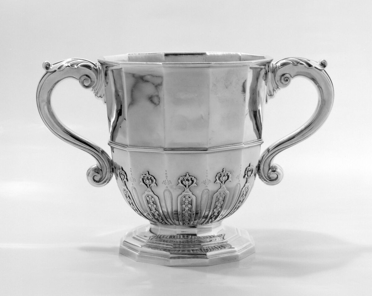 Two-handled cup with cover, Paul de Lamerie (British, 1688–1751, active 1712–51), Silver, British, London