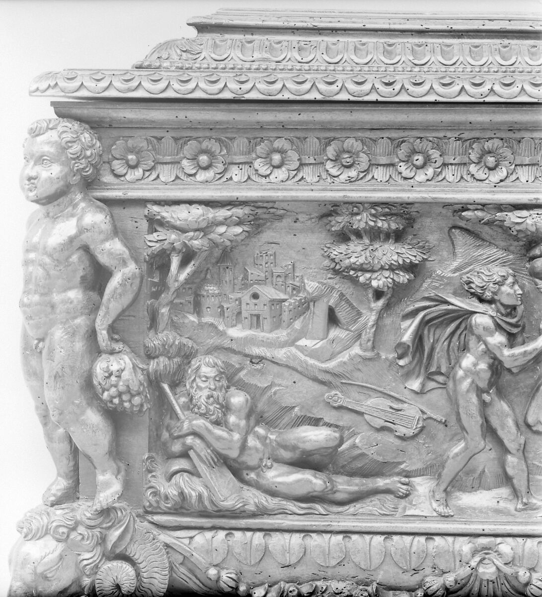 Cassone, Walnut, Italian, possibly Venice