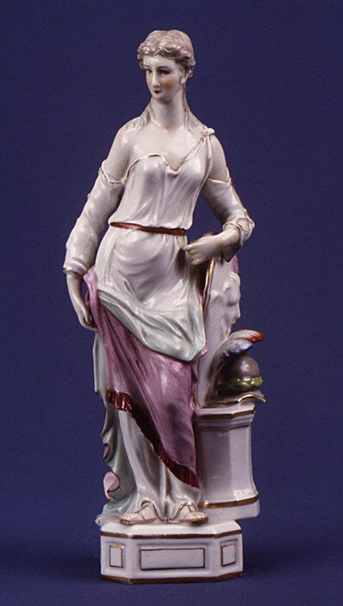 Minerva, After a model by Johann Christian Wilhelm Beyer (German, 1725–1806), Hard-paste porcelain, German 