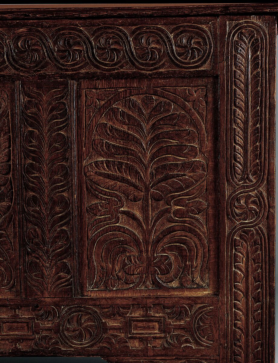 Chest, Possibly William Searle (died 1667), White oak, red oak, American