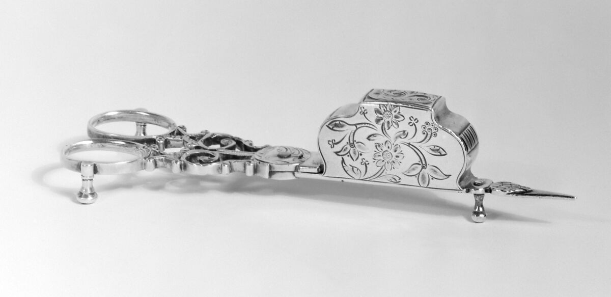 Snuffers, Possibly by John Buckett, Silver, British, London 