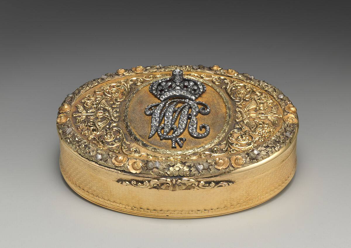 John Northam | Snuffbox with cipher of William IV of the United Kingdom ...