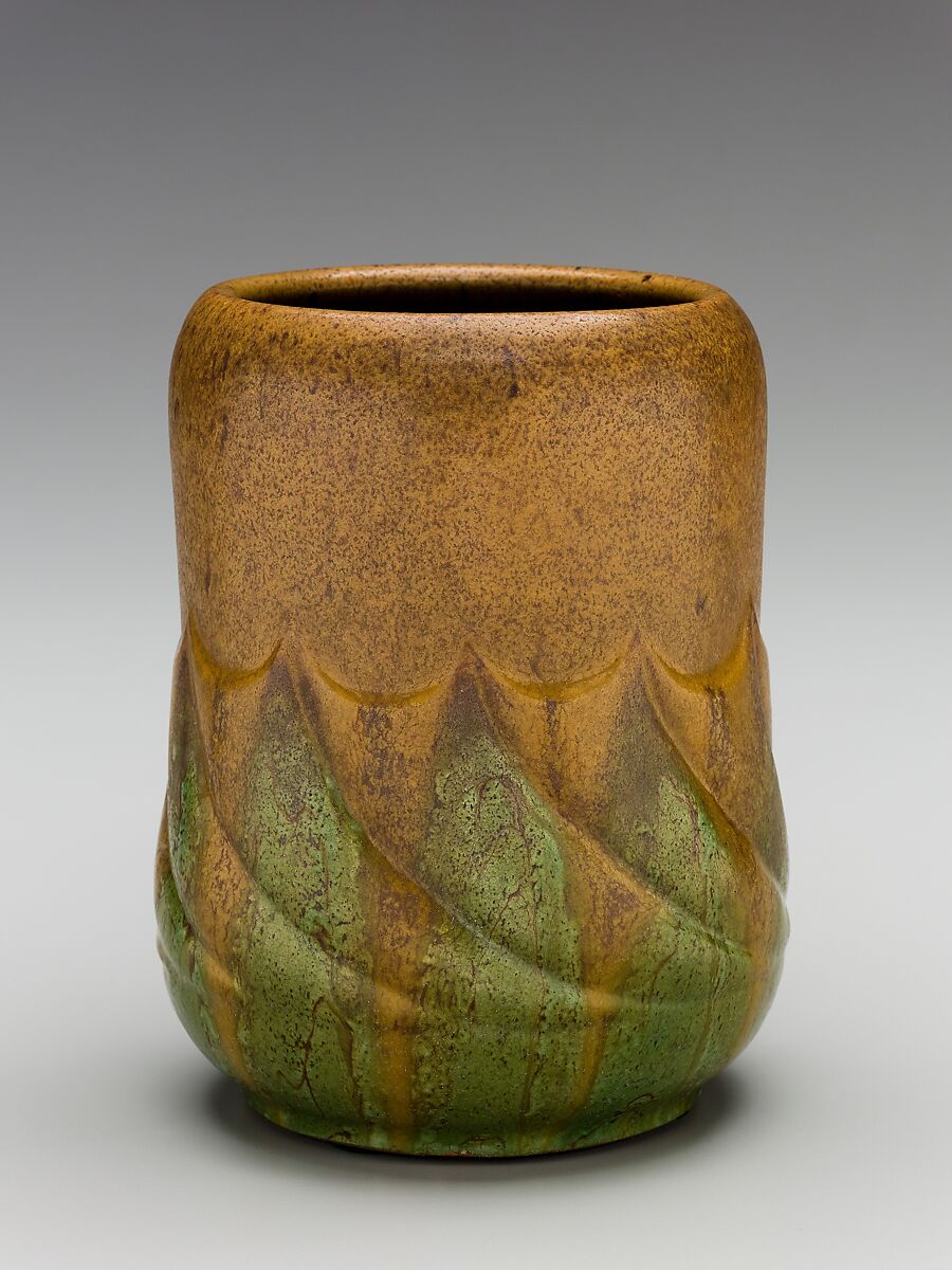 Vase, William J. Walley (1852–1919), Stoneware, American 