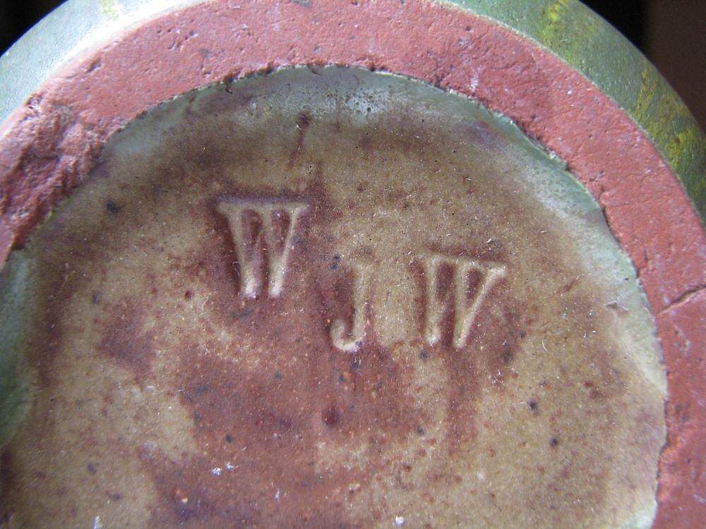 Vase, William J. Walley (1852–1919), Stoneware, American