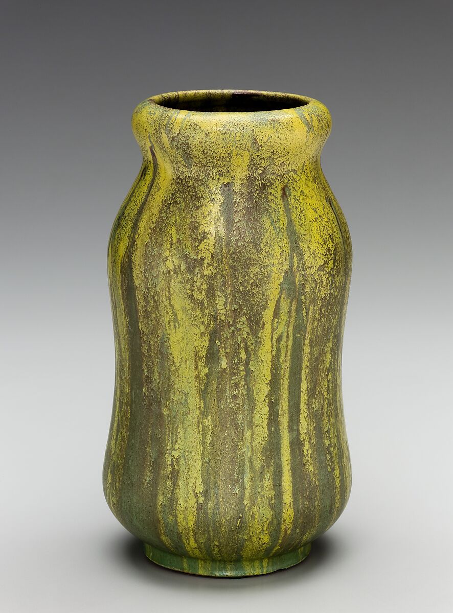 Vase, William J. Walley (1852–1919), Stoneware, American 