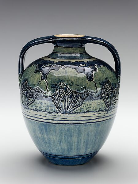 Vase, Newcomb Pottery (1894–1940), Earthenware, American 