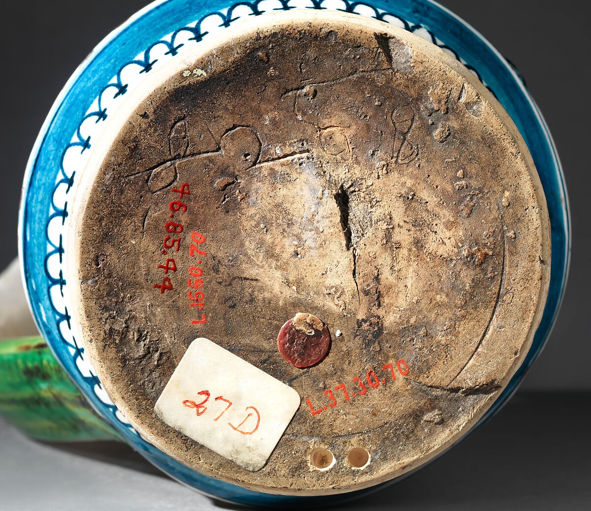 One-handled storage jar (albarello), Maiolica (tin-glazed earthenware), Italian, Siena