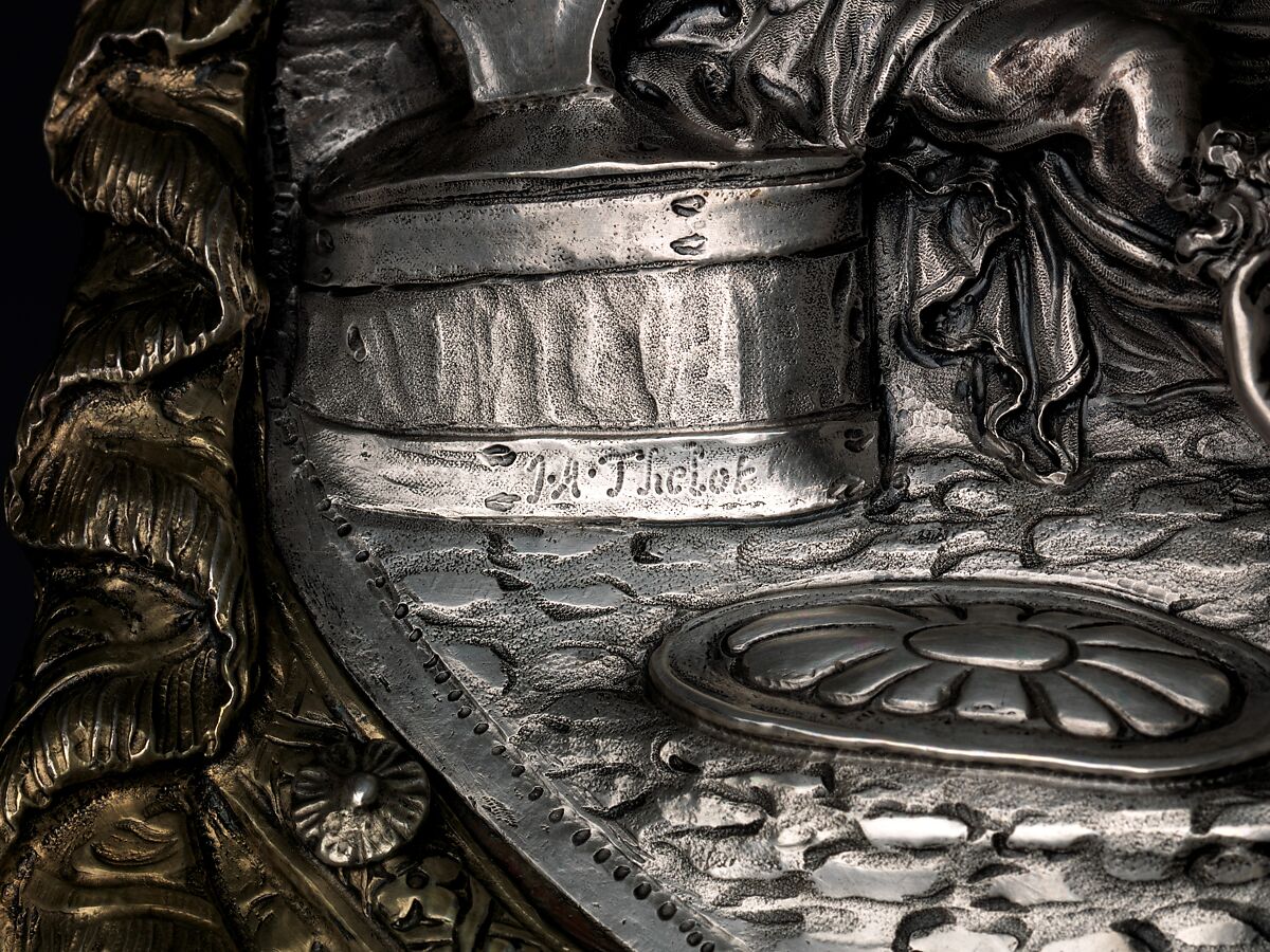 Mantel clock with alarm, Clockmaker: Franz Xavier Gegenreiner (German, active 1760–70), Case: tortoiseshell backed with brass leaf, pearwood veneered with rosewood; and partly gilded silver; Movement: gilded brass and steel, German, Augsburg