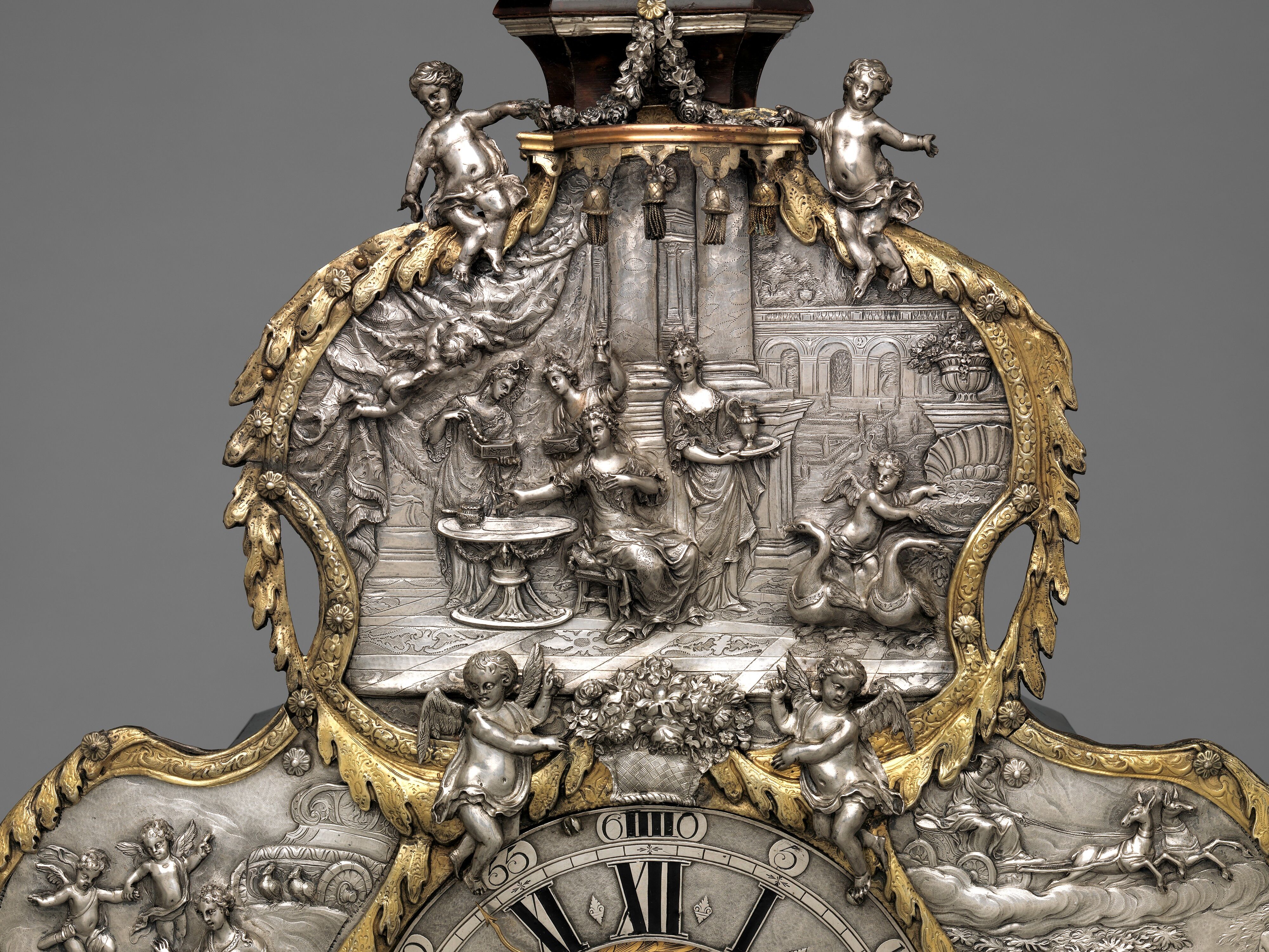 Clockmaker: Franz Xavier Gegenreiner - Mantel clock with alarm
