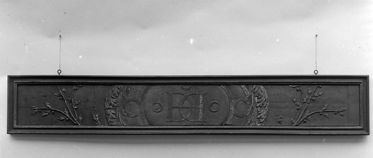 Panel fragment, Carved oak, French 
