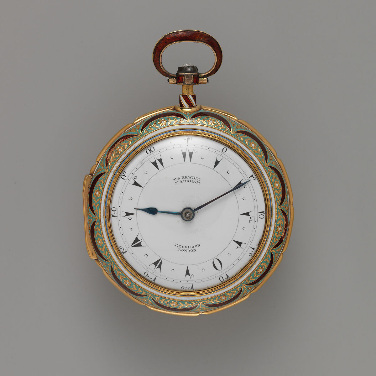 Watch, Watchmaker: Firm of Marwick, Markham and Recordon, Gold, enamel, diamond, British, London 