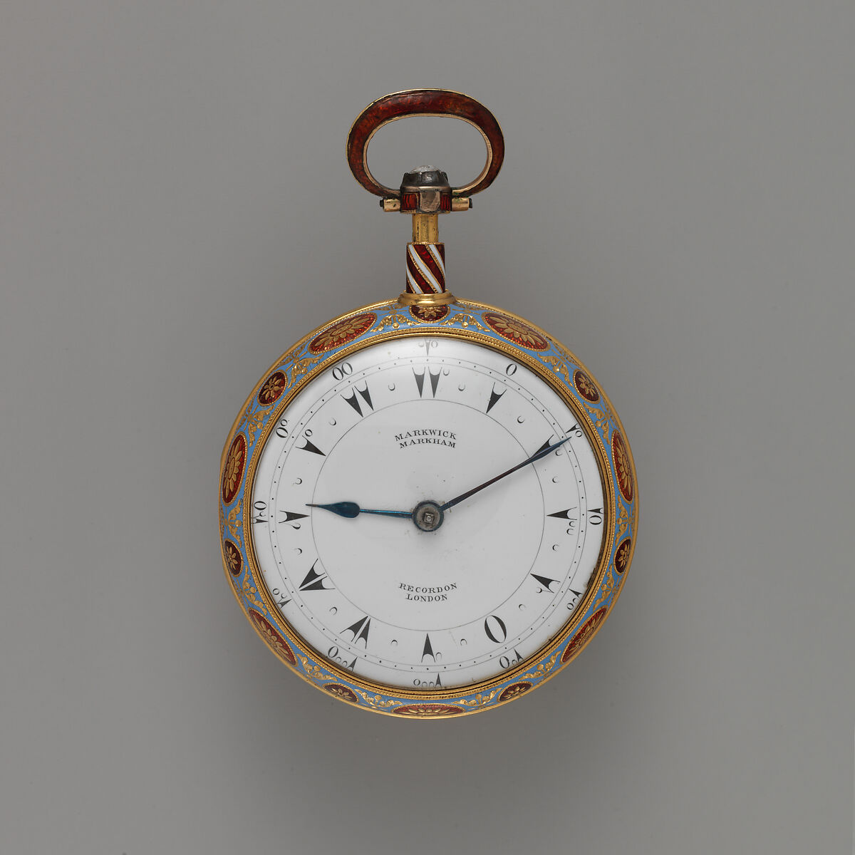 Triple-case repeating watch, Watchmaker: Firm of Marwick, Markham and Recordon, Gold, enamel, diamond, British, London, for Turkish market