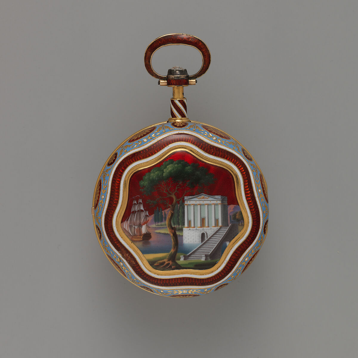 Triple-case repeating watch, Watchmaker: Firm of Marwick, Markham and Recordon, Gold, enamel, diamond, British, London, for Turkish market