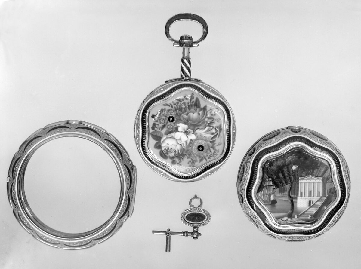 Triple-case repeating watch, Watchmaker: Firm of Marwick, Markham and Recordon, Gold, enamel, diamond, British, London, for Turkish market