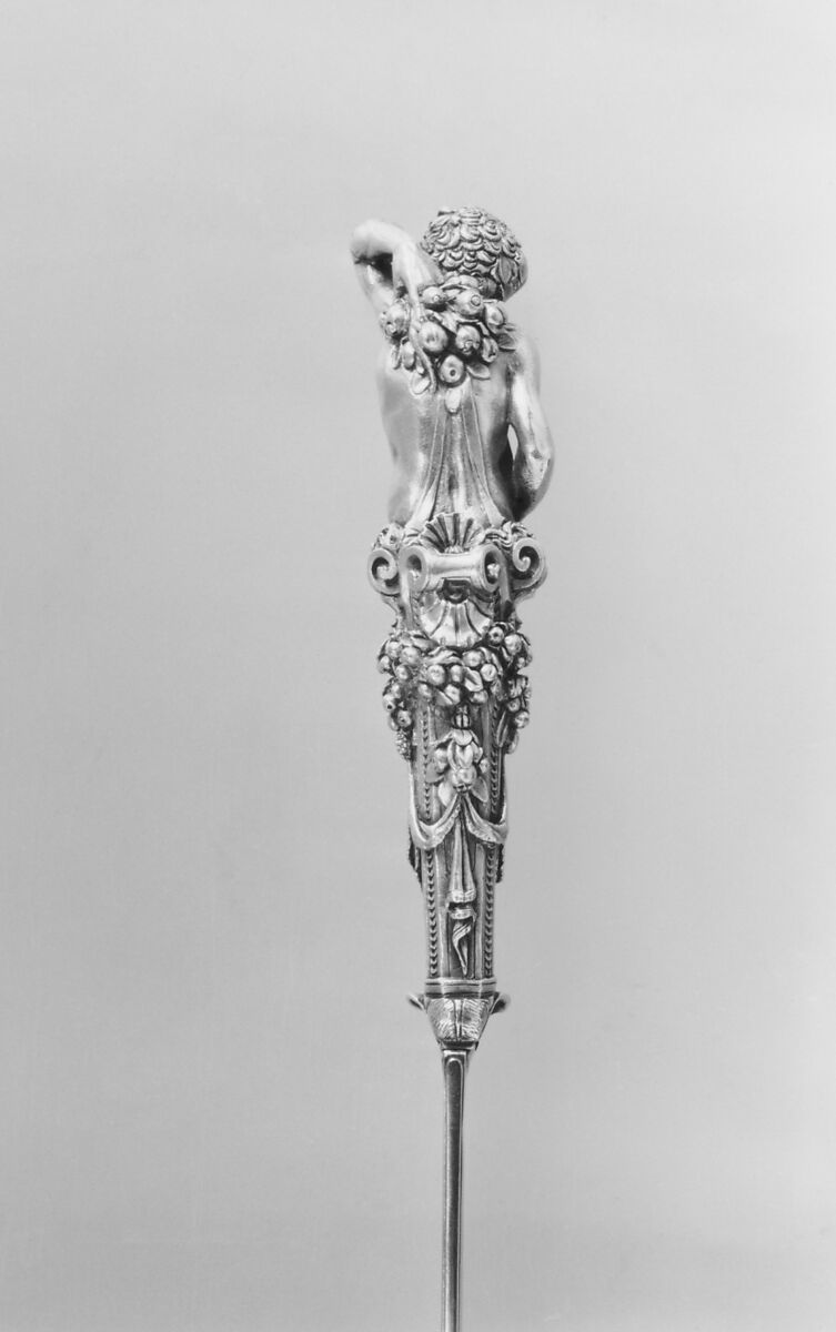 Knife (one of a set), Antonio Gentili (Antonio da Faenza) (Italian, Faenza ca. 1519–1610 Faenza (?)), Silver, gold, Italian, Rome