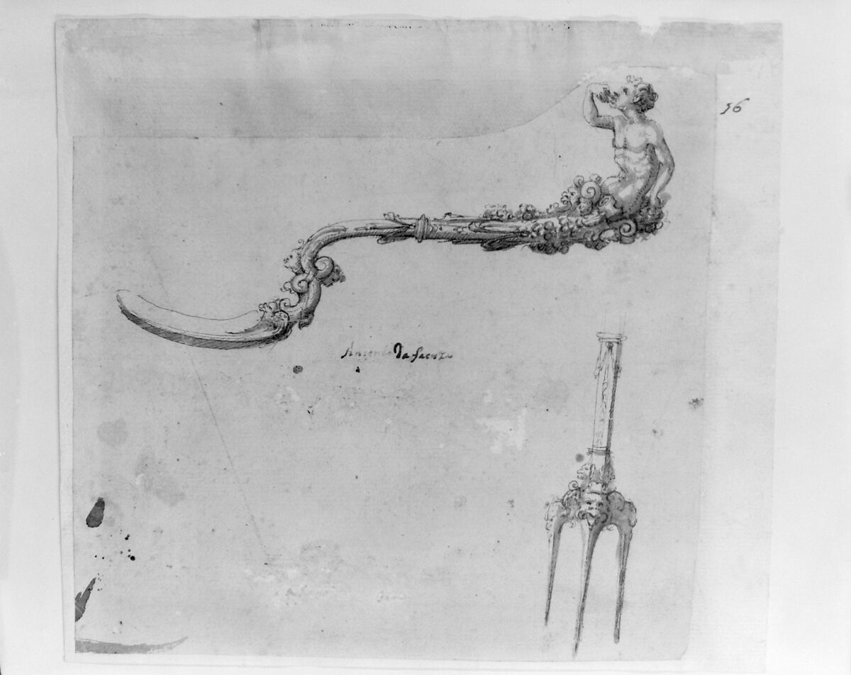 Spoon (one of a set), Attributed to Antonio Gentili (Antonio da Faenza) (Italian, Faenza ca. 1519–1610 Faenza (?)), Silver, Italian, Rome