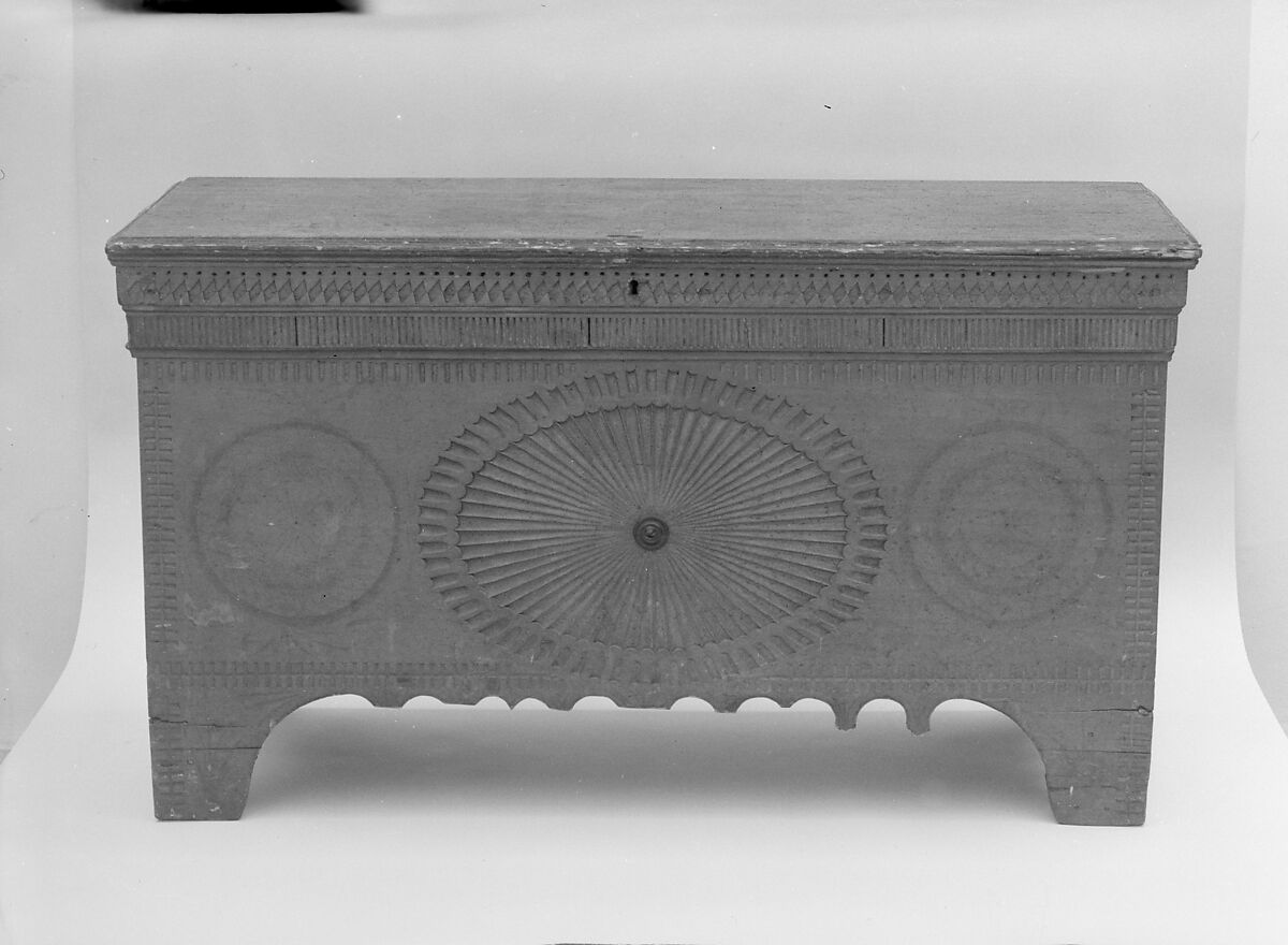 Chest, Attributed to Nehemiah Randall (1770–1850), White pine, American