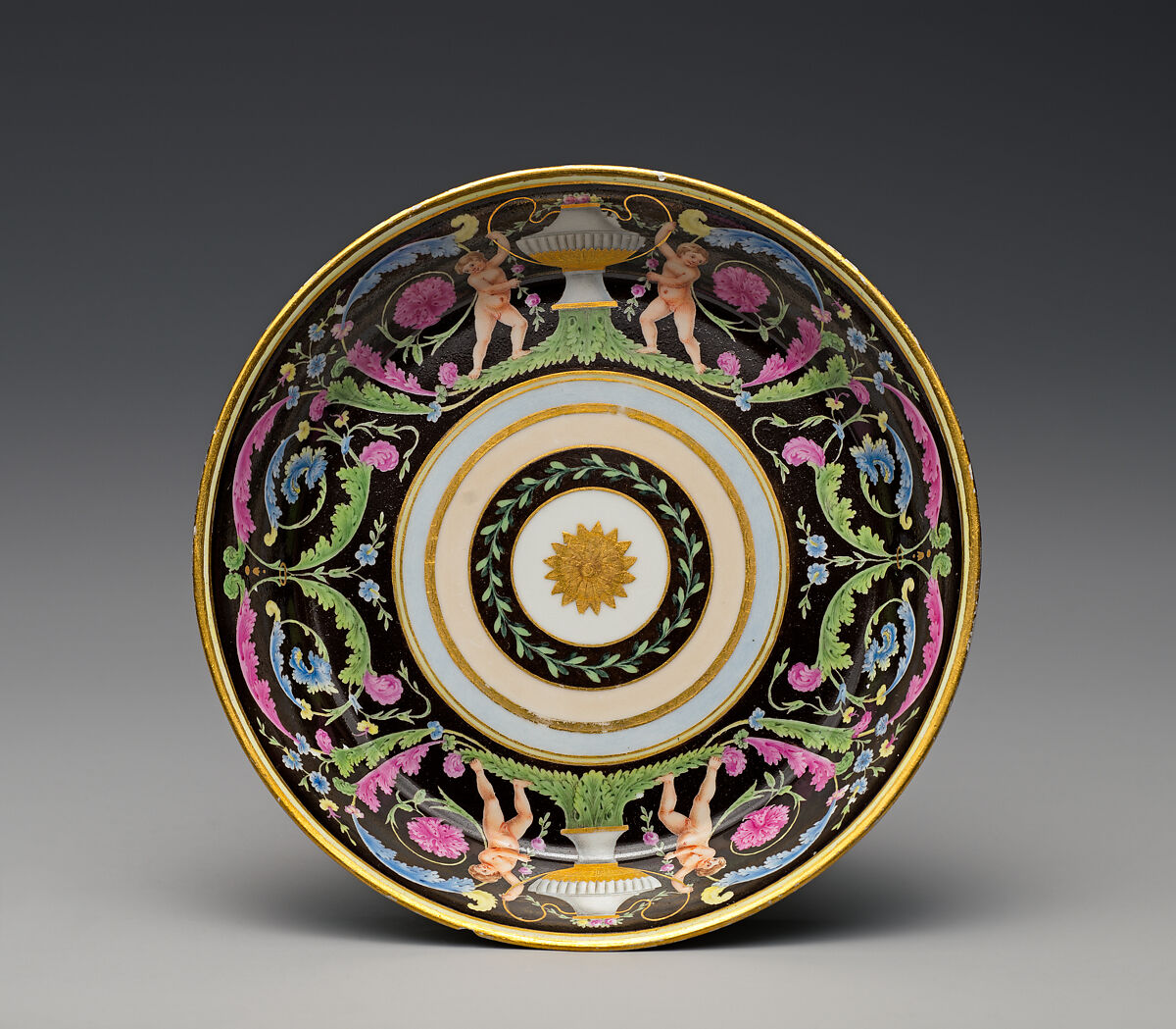Cup and saucer, Imperial Porcelain Manufactory  (Vienna, 1744–1864), Hard-paste porcelain, Austrian, Vienna