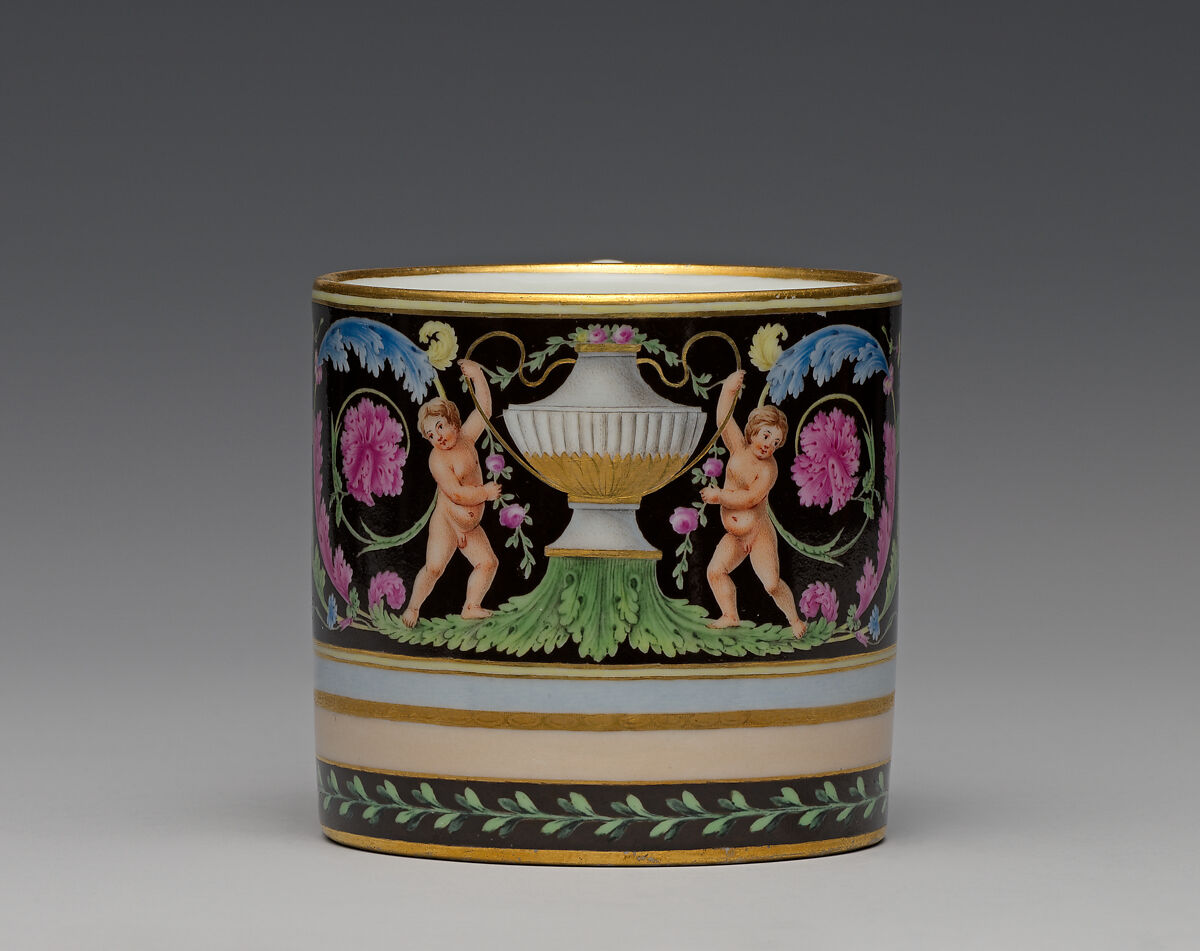 Cup and saucer, Imperial Porcelain Manufactory  (Vienna, 1744–1864), Hard-paste porcelain, Austrian, Vienna