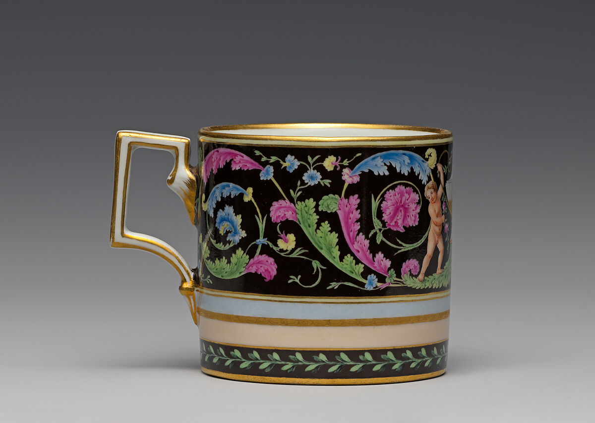 Cup and saucer, Imperial Porcelain Manufactory  (Vienna, 1744–1864), Hard-paste porcelain, Austrian, Vienna