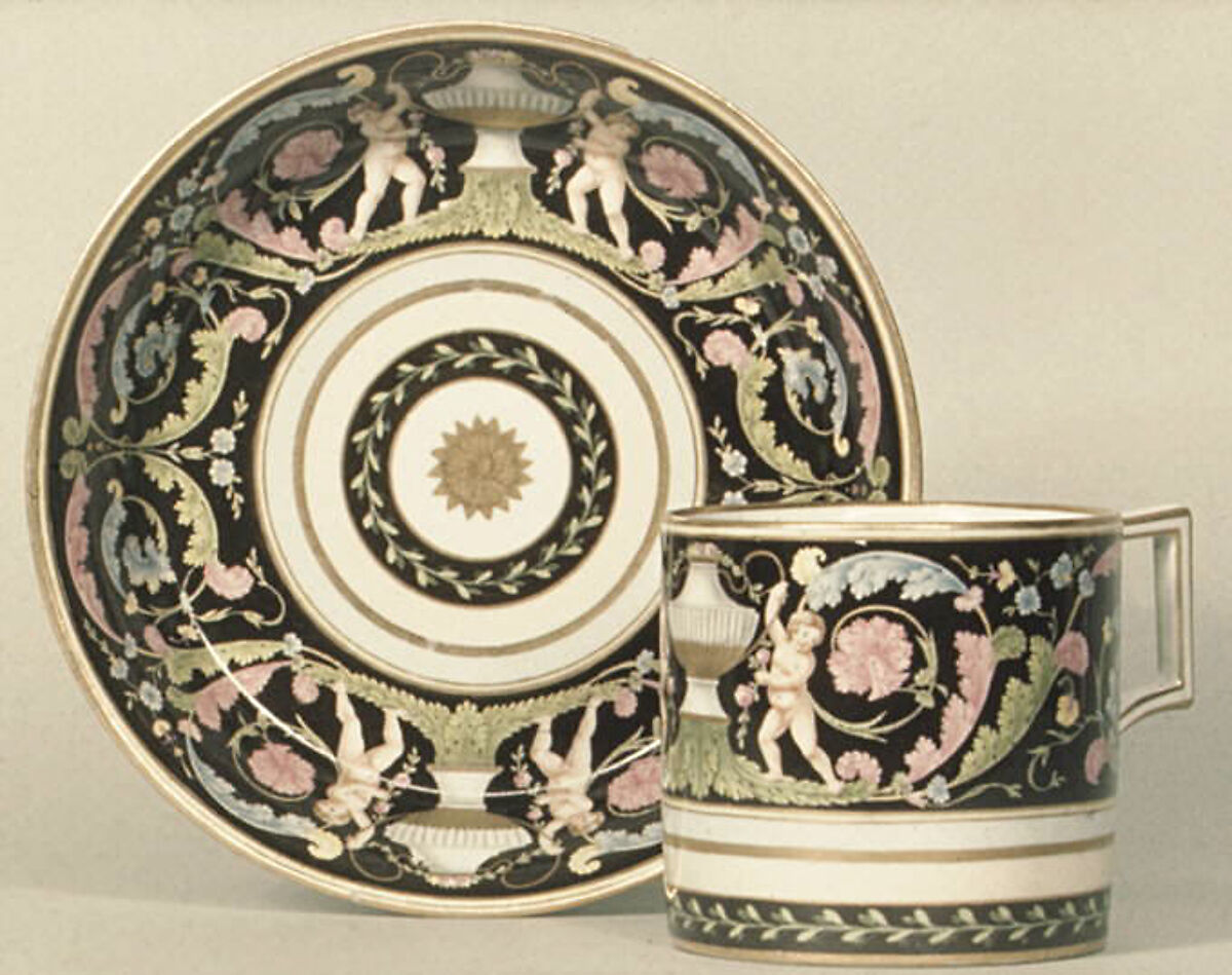 Cup and saucer, Imperial Porcelain Manufactory  (Vienna, 1744–1864), Hard-paste porcelain, Austrian, Vienna 