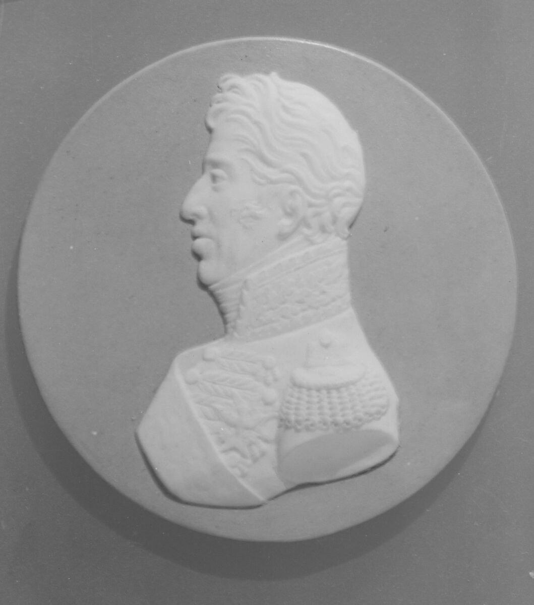 Medallion, Possibly by Jean Mascret (French, 1810–1848) or, Stoneware, French, Sèvres 