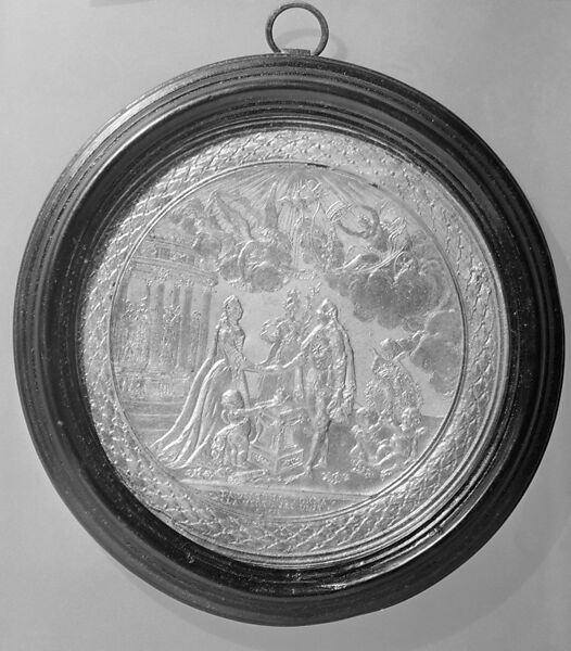 Commemorating the Marriage of Louis XVIII as Count Louis-Stanislas-Xavier, Count of Provence, and Marie-Josephine-Louise, daughter of King of Sardinia, in 1771, Ginsburg &amp; Levy, Inc., Copper gilt, French 