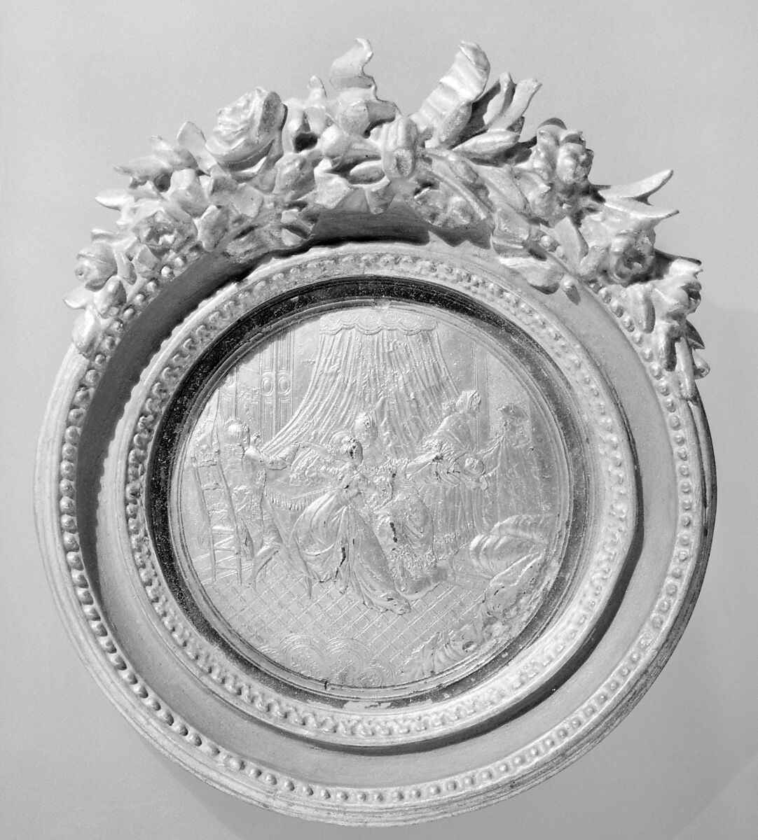 Medallion, Gold on tortoiseshell, French 