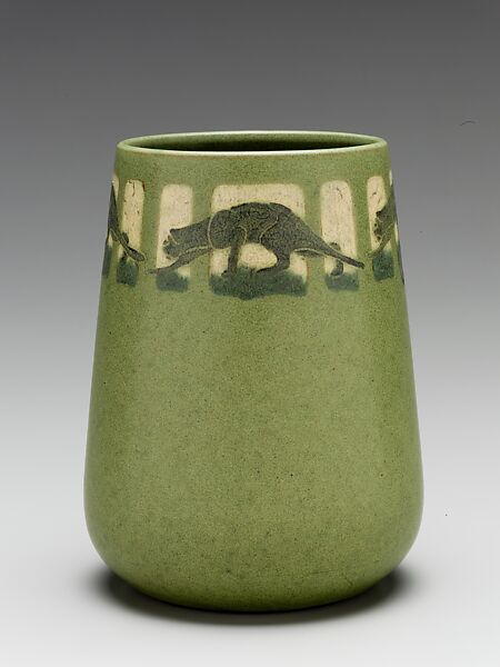 Vase, Marblehead Pottery (1905–36), Earthenware, American 