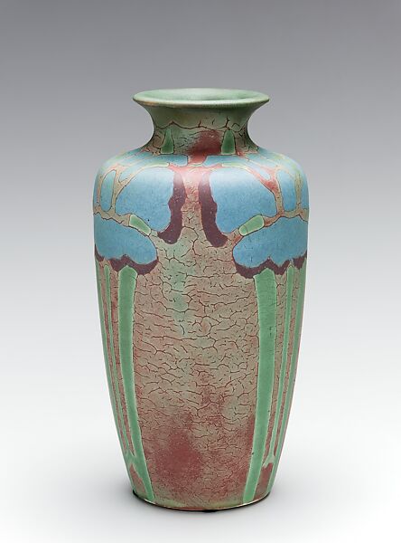 Vase, Frederick E. Walrath (1870–1921), Earthenware, American 