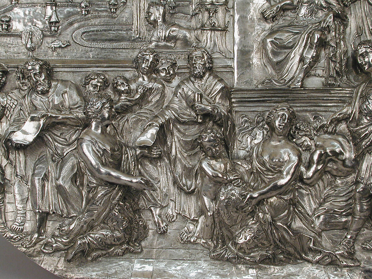 Cyrus Freeing the Jews from the Babylonian Captivity, Johann Andreas Thelot (German, 1655–1734), Silver, German, Augsburg