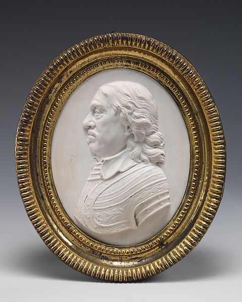 Oliver Cromwell, Josiah Wedgwood and Sons (British, Etruria, Staffordshire, 1759–present), White jasperware, British, Etruria, Staffordshire 