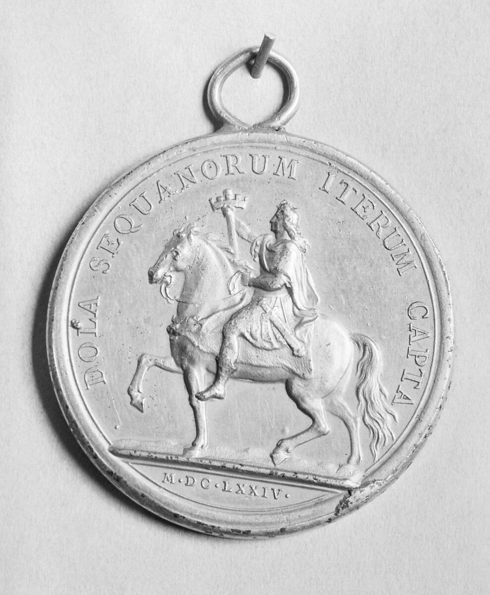 Louis XIV (b. 1638, r. 1643–1715), Medalist: Jean Mauger (French, 1648–1722), Gilt bronze, French, Paris