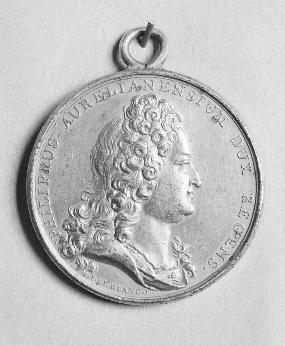 Louis XV, Medalist (obverse): Jean Duvivier (French, 1687–1761), Gilt bronze, French