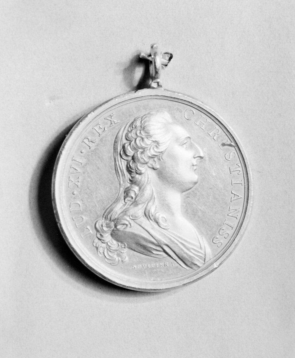 Louis XVI, Medalist: Jean Duvivier (French, 1687–1761), Gilt bronze, French 