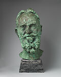 George Bernard Shaw, Sir Jacob Epstein (British (born United States), New York 1880–1959 London), Bronze with green patina, marble base, British 
