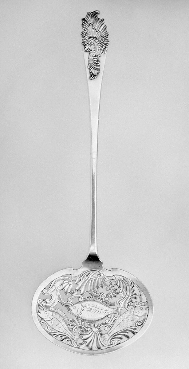 Fish slice, Silver, Dutch, Leiden 