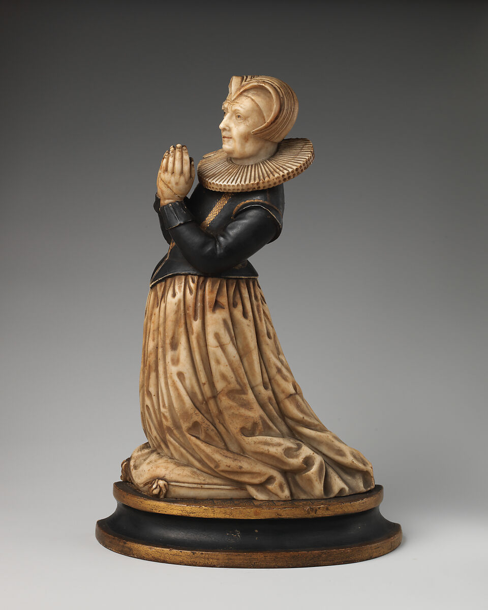 Kneeling woman, Alabaster, British