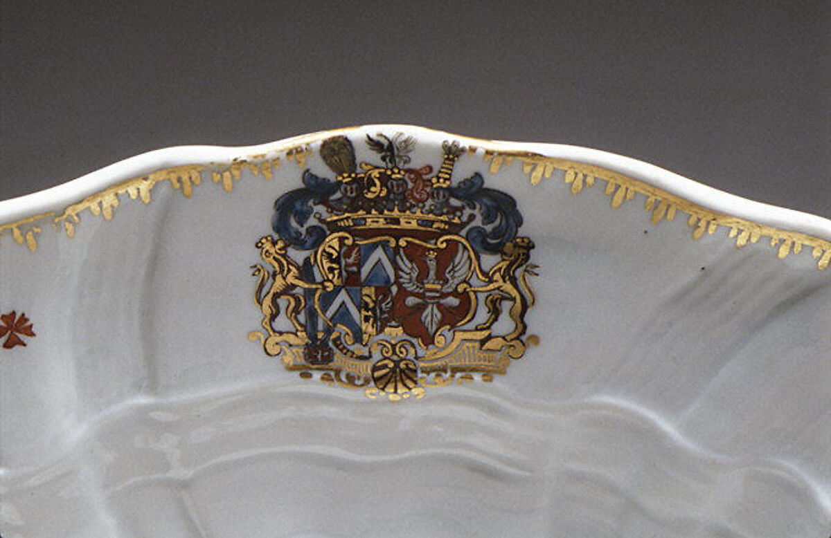 Dish (part of a service), Meissen Manufactory (German, 1710–present), Hard-paste porcelain, German, Meissen