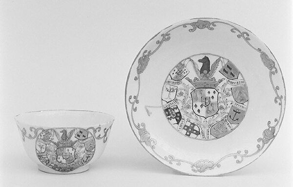 Teabowl and saucer