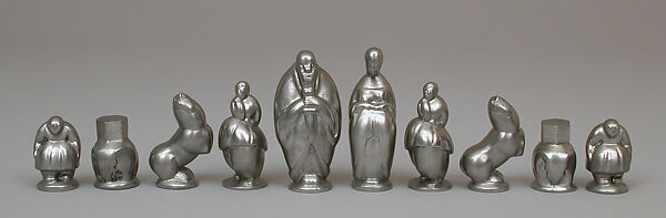Chess set, Svenskt Tenn, Stockholm, Pewter, Swedish