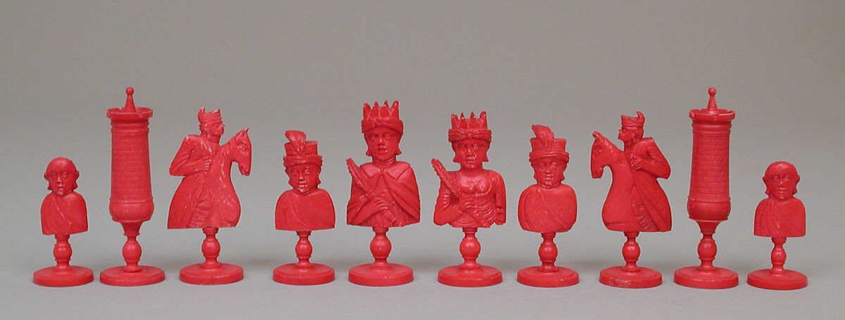 Chessmen (32), Bone, French