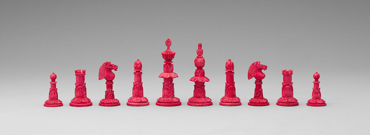 Chessmen (32), Bone, ivory, British