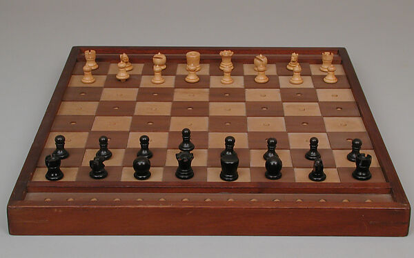 Chess set, Wood, American 