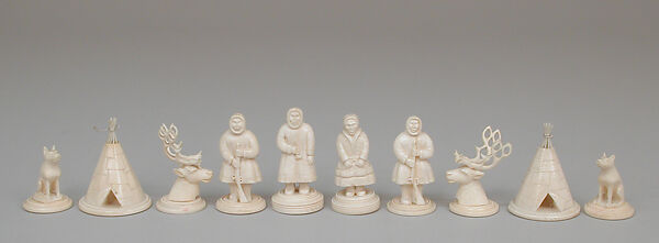 Chessmen (32), Mammoth ivory, Lapland 